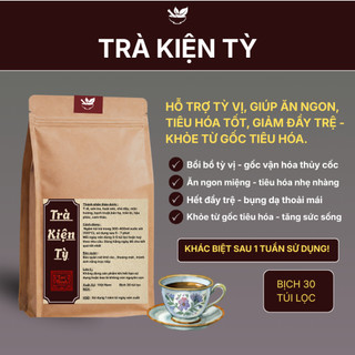Trà Kiện Tỳ (Vận Hóa Tiêu Hóa Tốt)- LụcBìnhOrganic - Giảm Đầy Bụng, Ăn Không Tiêu, Giúp Điều Chỉnh Cân Nặng, Hấp Thu
