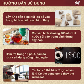 Trà Kiện Tỳ - Hapufarm - thảo mộc 10 vị giúp Ăn Dễ Tiêu, Đỡ Đầy Bụng, Hỗ trợ chuyển hóa và hấp thu tốt hơn