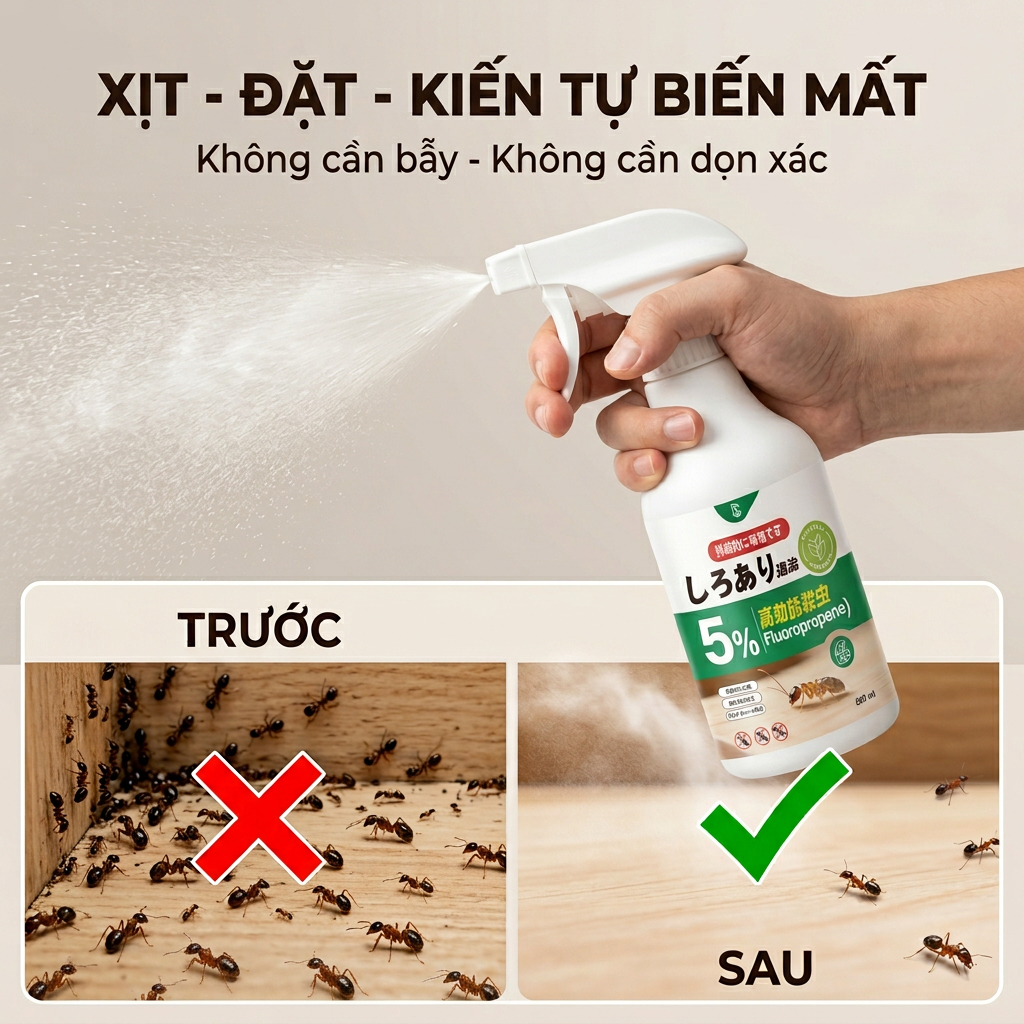 🌟 Xịt diệt kiến 500ml – Khuyến mãi mua 2 tặng 1, diệt sạch kiến, tiện lợi & dễ sử dụng 🐜