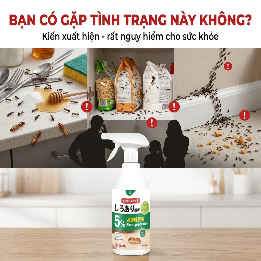 🌟 Xịt diệt kiến 500ml – Khuyến mãi mua 2 tặng 1, diệt sạch kiến, tiện lợi & dễ sử dụng 🐜