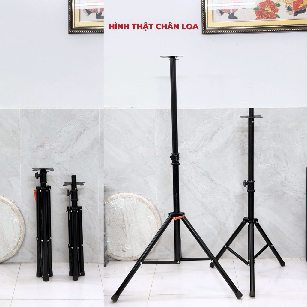 Bộ 2 Chân Loa Sân Khấu Dày 1 li 2, Chống Loa, Đỡ Loa - Cao 1m4/1m6/1m8, Chạc Ba, Karaoke, Hội Trường - AE.LEE
