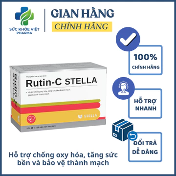 Viên uống Rutin - C Stella 🍊 – Tăng Bền Thành Mạch, Chống Oxy Hóa, Bảo Vệ Sức Khỏe Mỗi Ngày Hộp 100v