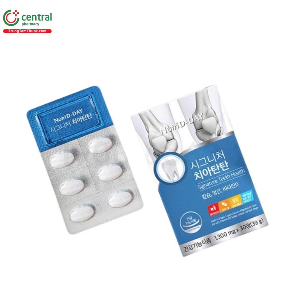 E55_Thực phẩm bảo vệ sức khỏe SIGNATURE TEETH HEALTH Hộp 30 Viên