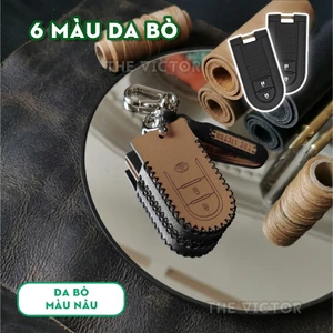 Bao Da Chìa Khoá Toyota Rush - Da Bò Khâu Tay