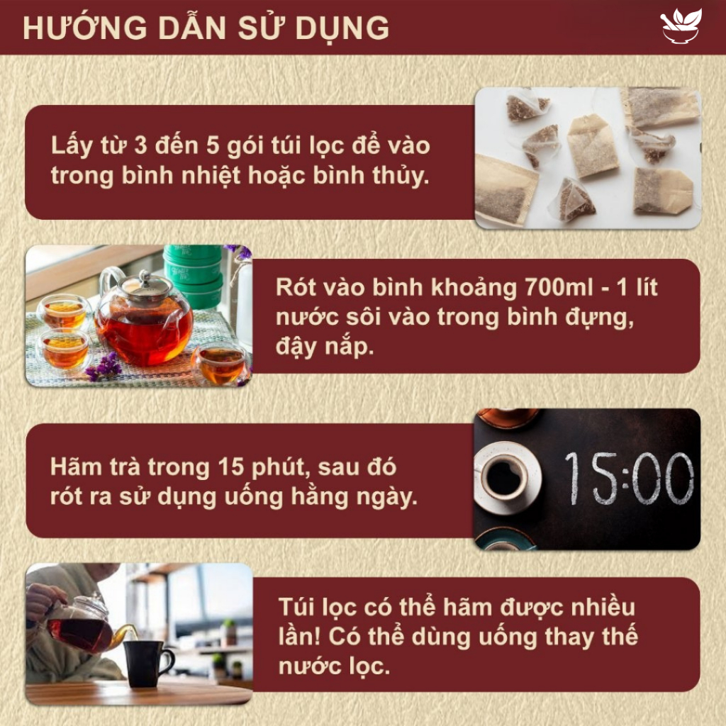 Trà Tiêu U Giáp Thảo Mộc - Giúp Vùng Cổ Dễ Chịu, Cân Bằng Cơ Thể, Duy Trì Trạng Thái Khỏe Khoắn Tự Nhiên