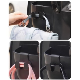 SEAMETAL Móc Treo Hộp Đựng Xe Điện/Xe Máy Móc Đôi Đa Năng Treo Túi Xách Mũ Bảo Hiểm Chịu Lực Mạnh