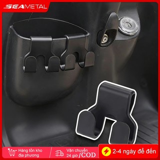 SEAMETAL Móc Treo Hộp Đựng Xe Điện/Xe Máy Móc Đôi Đa Năng Treo Túi Xách Mũ Bảo Hiểm Chịu Lực Mạnh