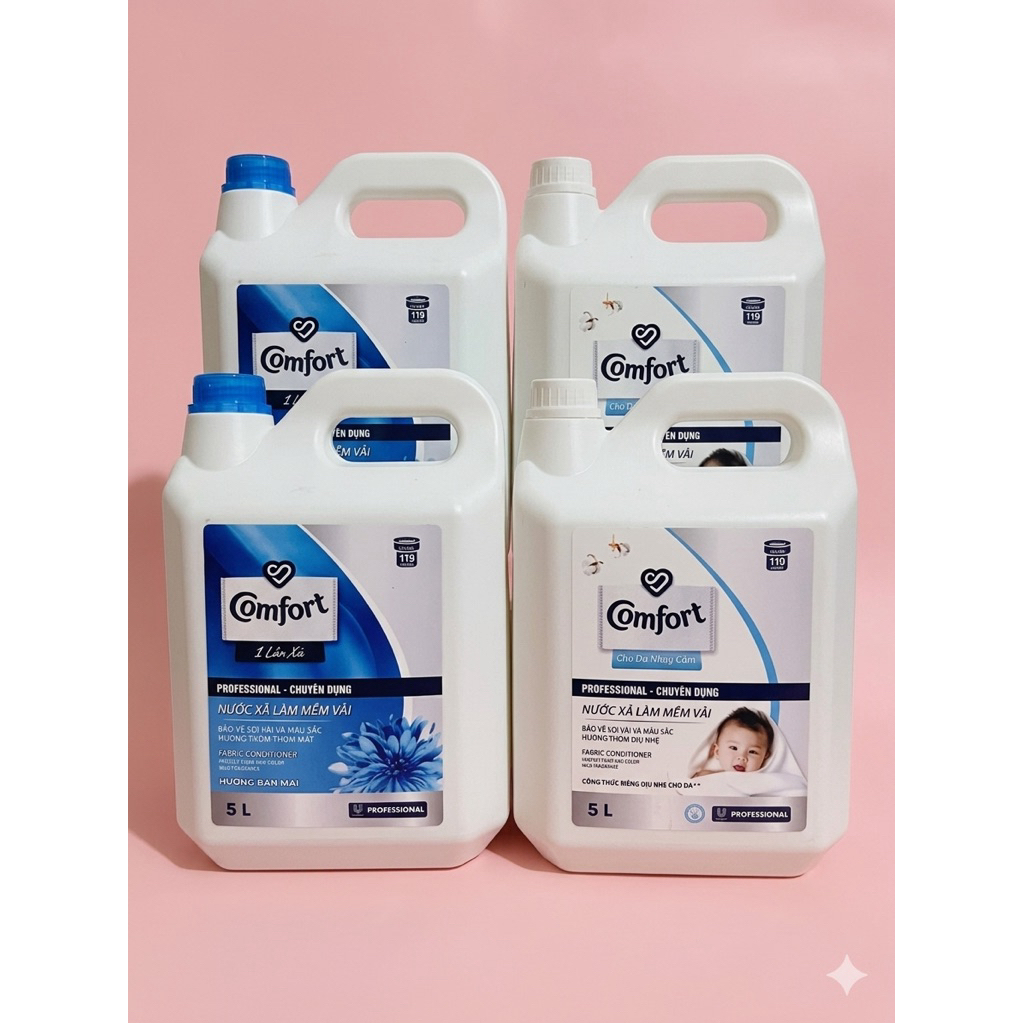 4 Can [ 20.000ml ] Nước Xả Vải Hương Comfor Thơm Ngát , Mềm Mại