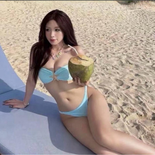 HHT Bikini 2 mảnh khoen sao lấp lánh đi biển mùa hè THỜI TRANG HHT