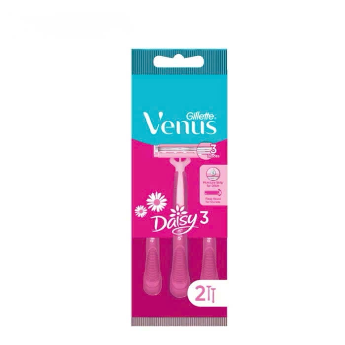 Dao Cạo Nữ Gillette Venus Daisy 2/ Venus Daisy 3 - Gói 2 Cây