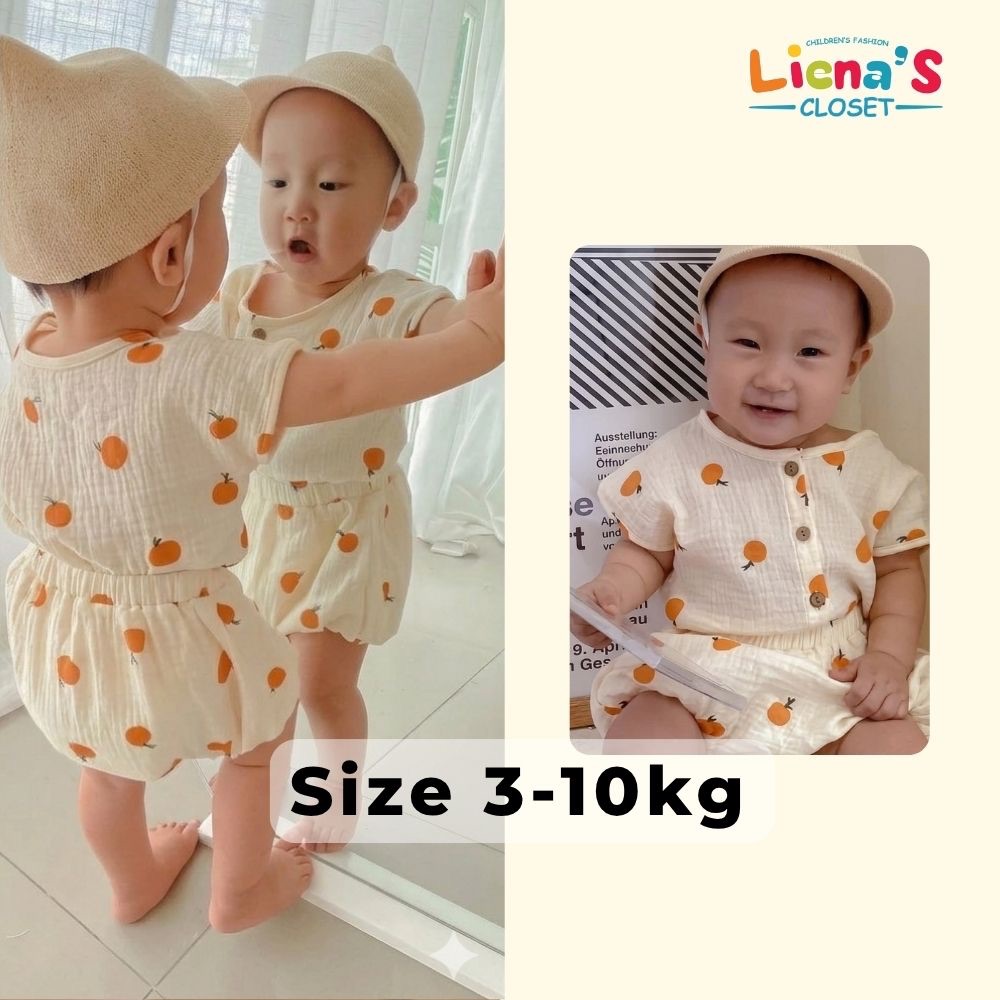 Ảnh Thật - Bộ Quần Áo Cộc Xô Muslin Cho Bé - Siêu Mềm Mịn, Thấm Hút