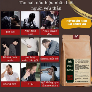 Trà Thảo Mộc Phục Dương - Lụcbinhorganic - Bổ thận tráng dương, dưỡng thận, mạnh tâm, thông huyết mạch Bịch 30 lọc