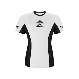 Áo Chạy Bộ Ngắn Tay Nam Nữ T8 Iced Tee Màu Trắng Logo Nón Lá - Antien Sport
