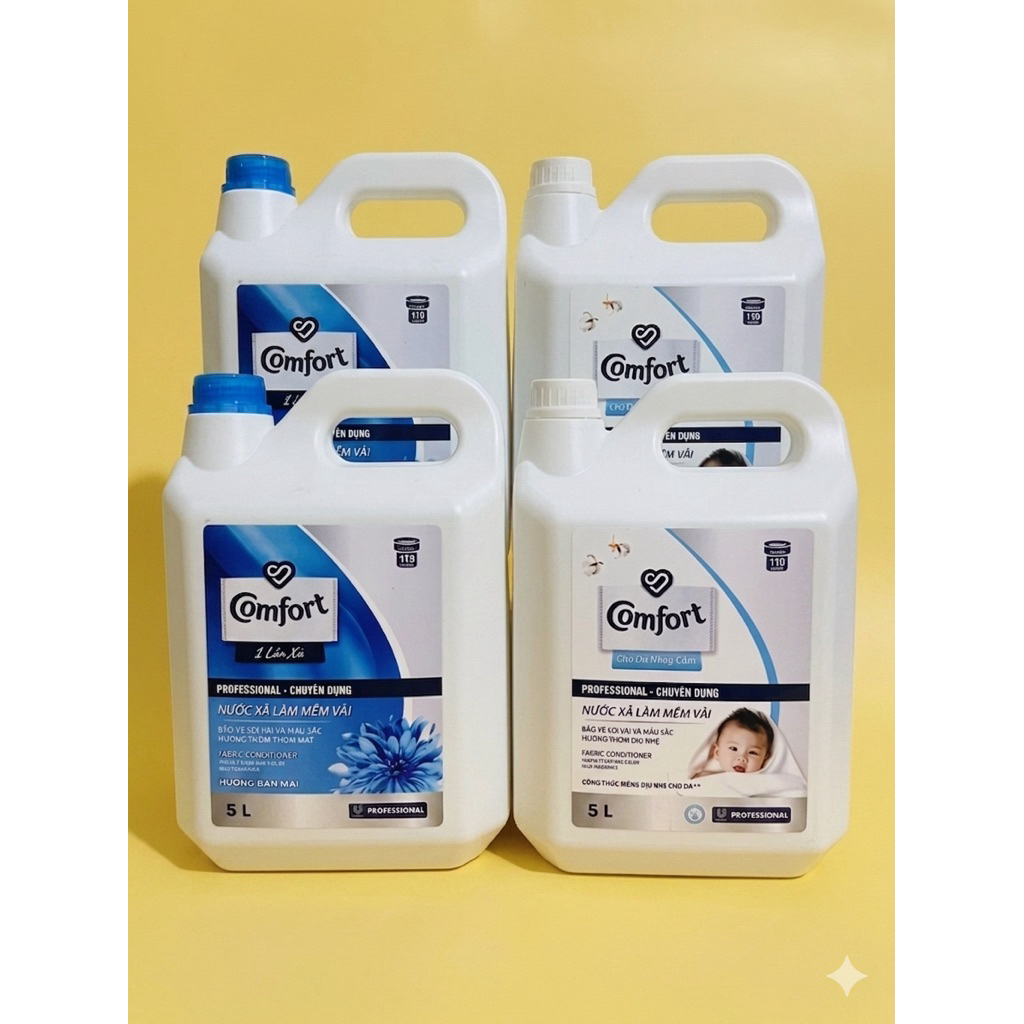 4 Can [ 20.000ml ] Nước Xả Vải Hương Comfor Thơm Ngát , Mềm Mại