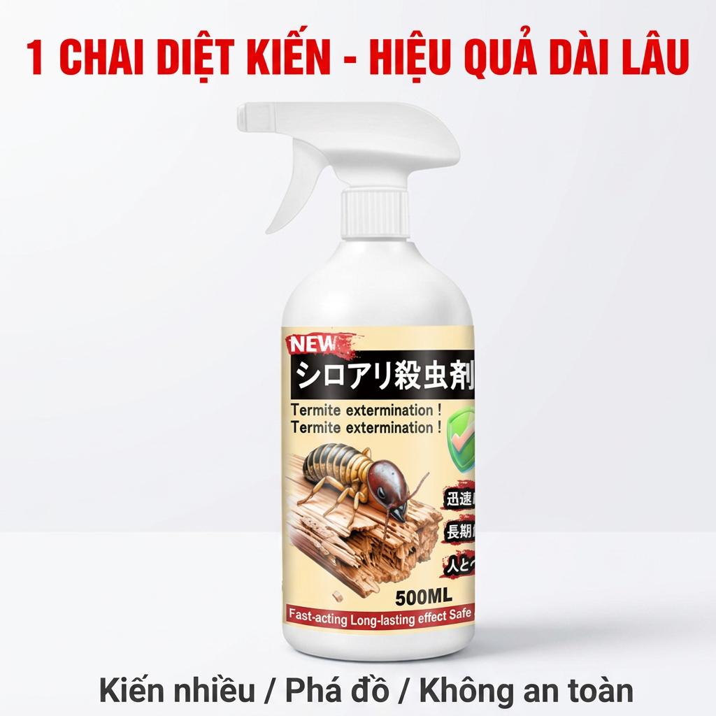 🐜 Xịt diệt kiến 500ml – Khuyến mãi đặc biệt, diệt sạch kiến trong nhà & ban công, an toàn ✅