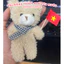 Teddy Mini Đeo Khăn Caro Siêu Cute – Gấu Bông Nhỏ Xinh Hot Trend