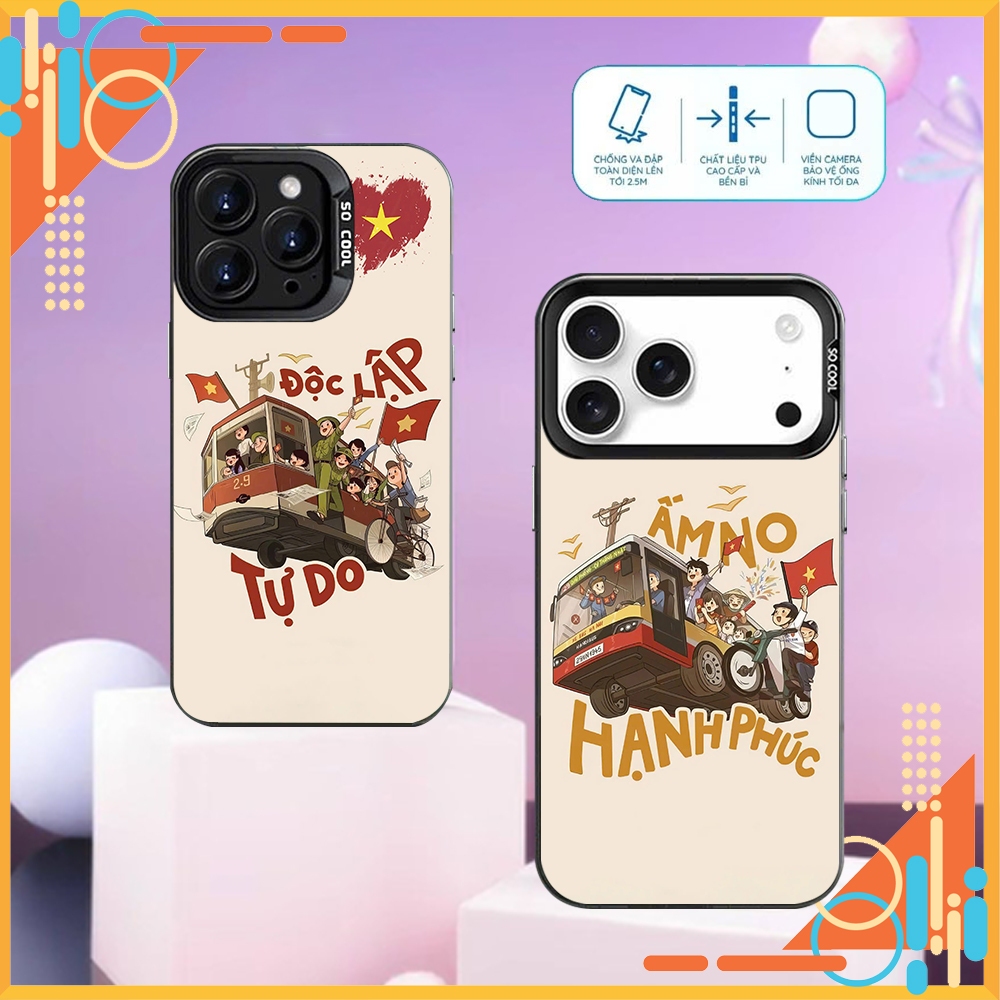 Ốp Lưng iPhone IMD ĐỘC LẬP ẤM NO HẠNH PHÚC Bảo Vệ Camera dành cho iP 7/8/X/XSMAX/11/12/13/14/15/16/17/Pro/Max