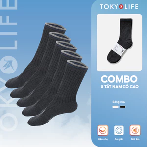 Tất Chân Nam Cổ Ngắn Màu Trắng Thời Trang TOKYOLIFE 40004107
