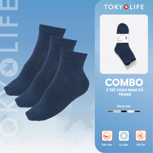 Pack 3 Tất chân nam cổ trung TOKYOLIFE 40004114