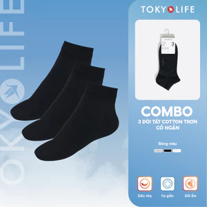 Tất chân Nam TOKYOLIFE pack 3 mềm mại thoáng khí 40004442