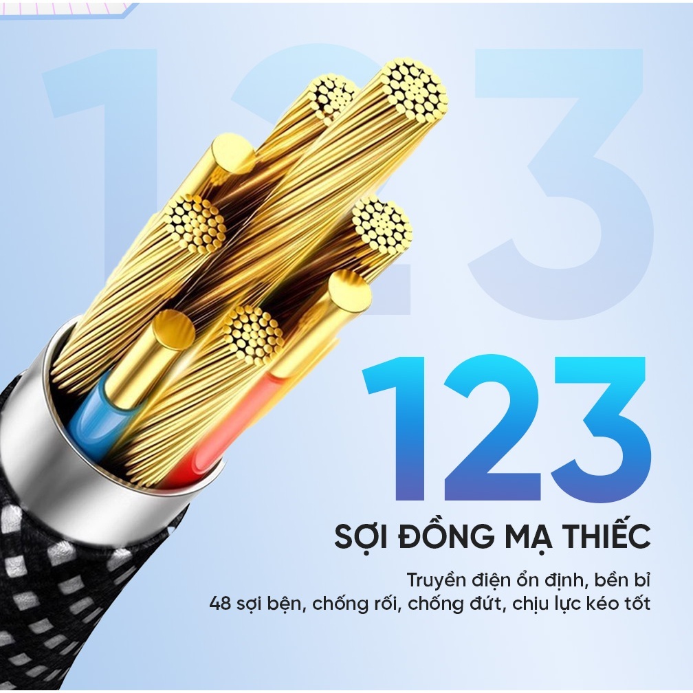 Cáp sạc nhanh 100W từ tính 4in1 chính hãng UHERO, dây sạc nhanh đa năng chuyển đổi 4 đầu sạc dành cho smartphone