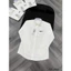 ⚡️[Hight Quality] Áo Sơ Mi Nam Nữ D10 White Shirts - Điểm Nhấn Tag Ở Cổ Phối Chữ Thêu Cao Cấp Loại 1
