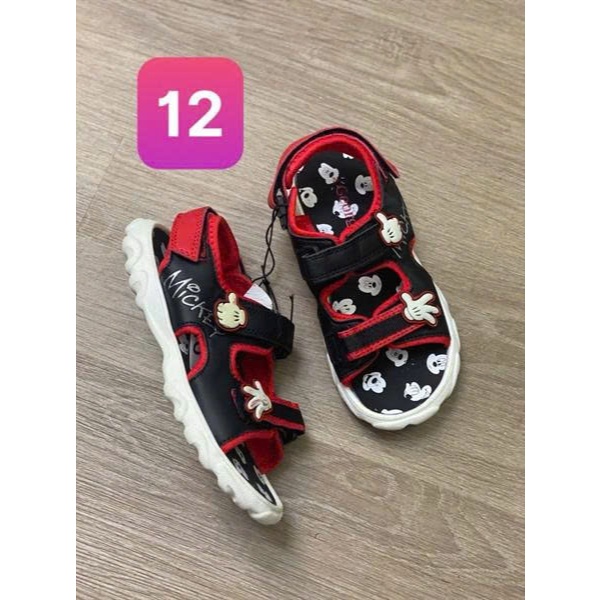 Sandal Bé Trai Quai Dán Họa Tiết Hoạt Hình Năng Động Mềm Nhẹ Êm Chân