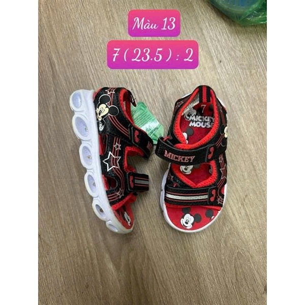 Sandal Bé Trai Quai Dán Họa Tiết Hoạt Hình Năng Động Mềm Nhẹ Êm Chân