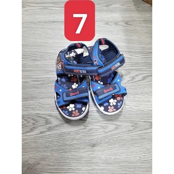 Sandal Bé Trai Quai Dán Họa Tiết Hoạt Hình Năng Động Mềm Nhẹ Êm Chân