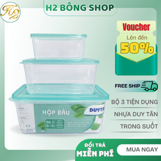 Bộ 3 Hộp Lạnh Bảo Quản Thực Phẩm Duy Tân Cao Cấp