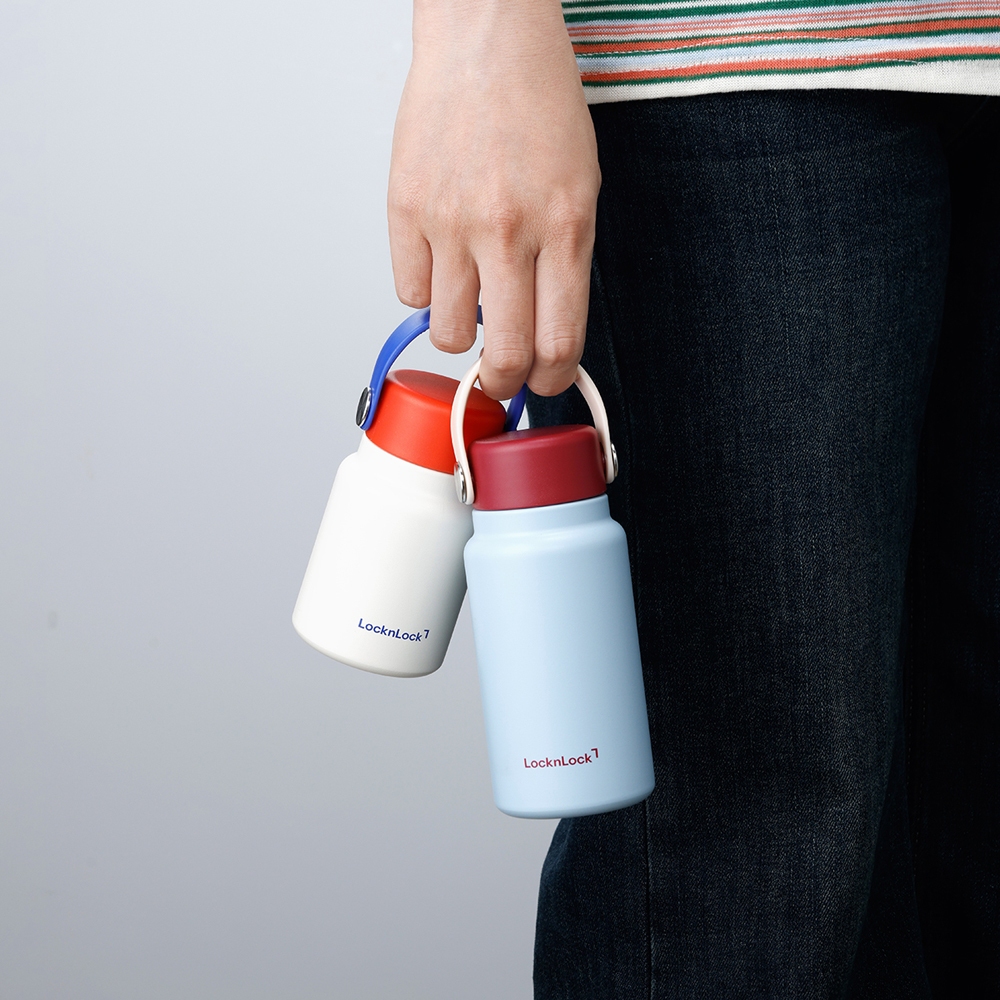 Bình Giữ Nhiệt Bỏ Túi LocknLock Mini Pocket Tumbler LHC4437, LHC4438, LHC4439 Có Quai Xách - K-MALL