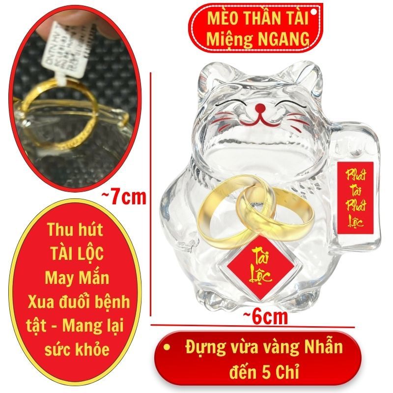 Heo đựng vàng nhẫn lợn thủy tinh heo thủy tinh tiết kiệm in LOGO > 50 con theo yêu cầu KAP