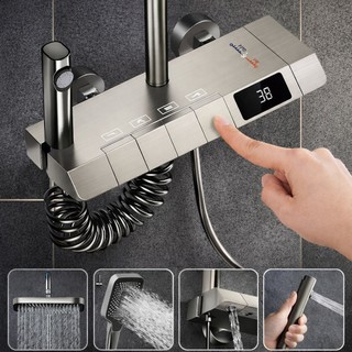 Bộ Sen Cây Tắm Đứng Bộ Vòi Sen Nước Nóng Và Lạnh Có Vòi Sen Tách Rời Sen Tắm Tăng Áp Cao Tiết Kiệm Nước
