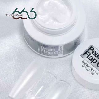 Gel Thạch Cao Ngọc Trai Trắng VINIMAY Pearl White Flap Gel 5g Chính – Gel Tạo Hình Nail, Dặm Ombre, Đắp Nổi 3D Nail666