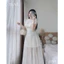 Đầm ren phối lưới dáng dài 2 màu đen trắng- chất đẹp, tôn dáng, mặc đi chơi, dự tiệc đều hợp