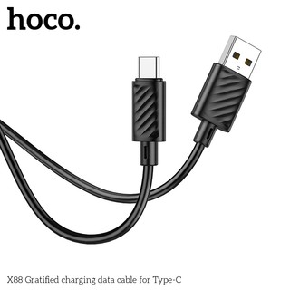 Cáp sạc nhanh Hoco X88 cổng TypeC, max 3A, dài 1M (Trắng)