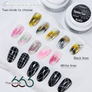 Gel Nhện VINIMAY Spider Gel No Wipe 5g CHÍNH HÃNG – Gel Vẽ Line Siêu Mảnh, Kéo Sợi Nail Art, Không Lau Dính | Nail666
