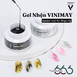 Gel Nhện VINIMAY Spider Gel No Wipe 5g CHÍNH HÃNG – Gel Vẽ Line Siêu Mảnh, Kéo Sợi Nail Art, Không Lau Dính | Nail666