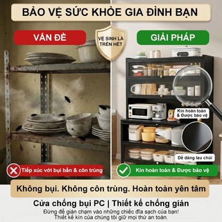 BMZAR Kệ Nhà Bếp Đa Năng Tấm bảng đục lỗ Tủ bếp có bánh xe Kệ tủ đa năng Thép cao cấp Chịu tải tối đa 500 kg