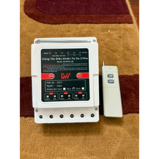 Công Tắc Điều Khiển Từ Xa 3 Pha 380V Remote 315MHz, Bộ Điều Khiển Điện Có Bảo Vệ Pha Công Suất 10kW