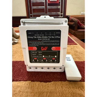 Công Tắc Điều Khiển Từ Xa 3 Pha 380V Remote 315MHz, Bộ Điều Khiển Điện Có Bảo Vệ Pha Công Suất 10kW