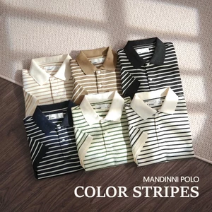 Áo Thun Nam Polo Phối Sọc Nhỏ MAN Color Stripes BY MANDINNI