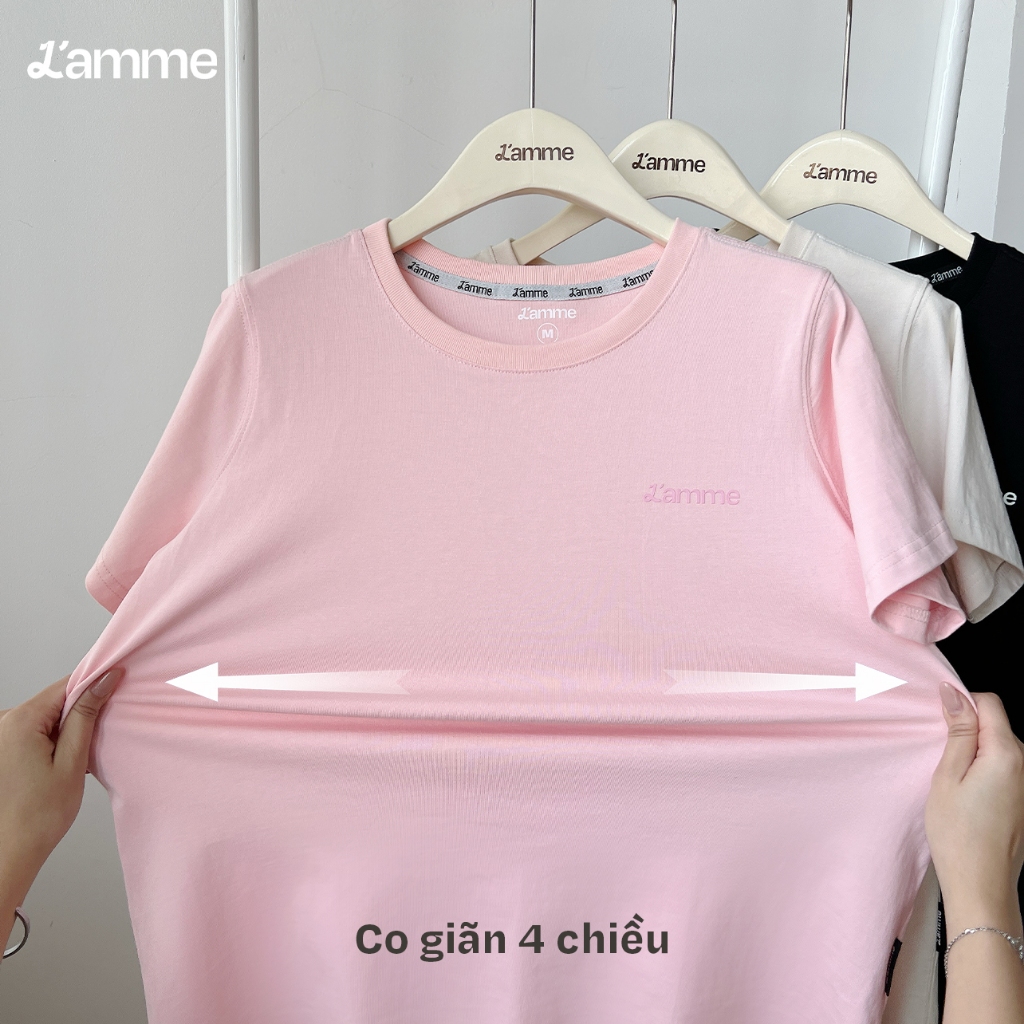 Áo phông bầu, big size chất cotton Lamme Tee thấm hút mồ hôi áo thun bầu mặc được sau sinh by LAMME