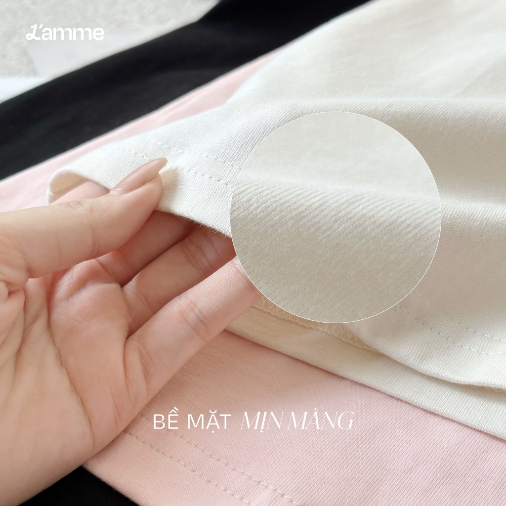 Áo phông bầu, big size chất cotton Lamme Tee thấm hút mồ hôi áo thun bầu mặc được sau sinh by LAMME