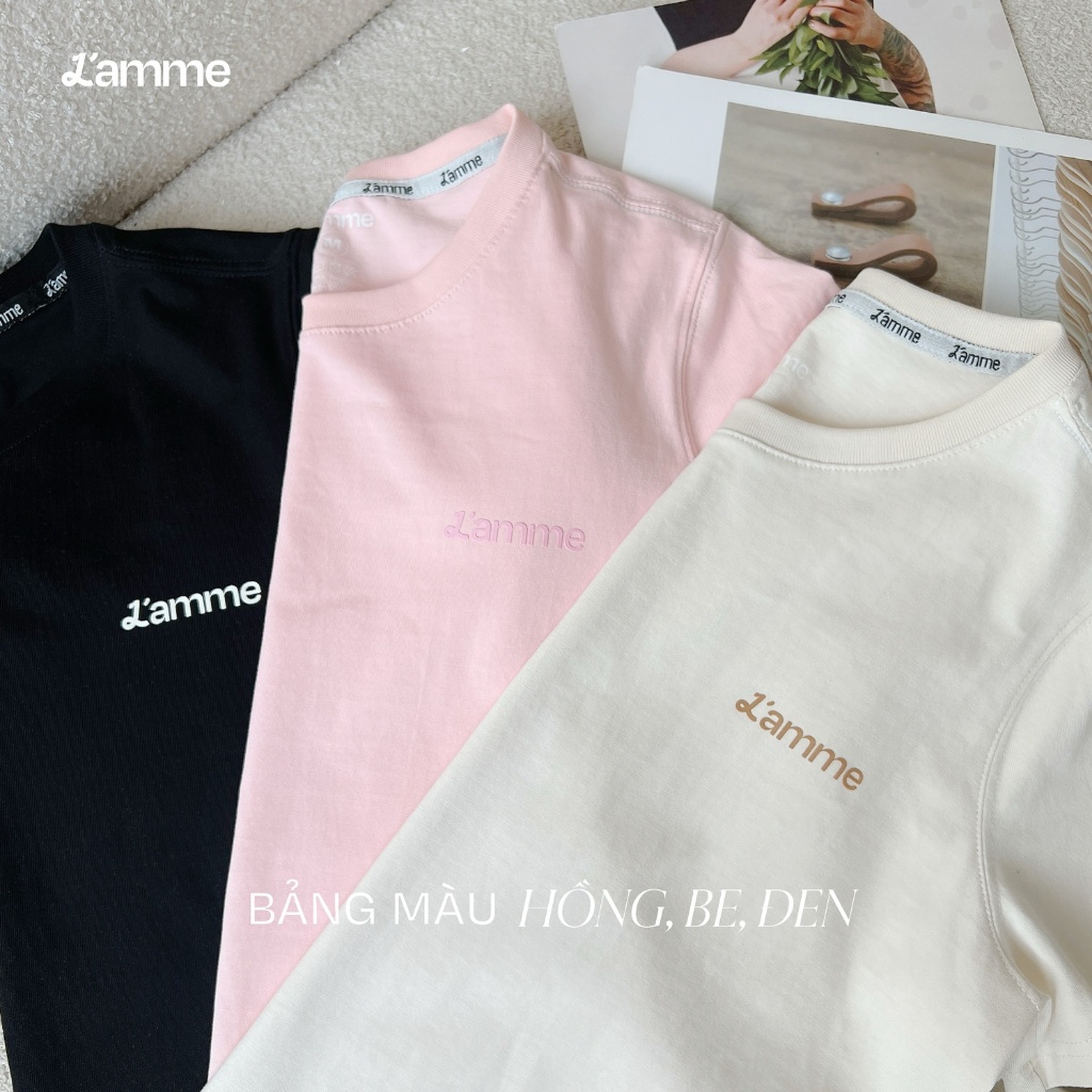 Áo phông bầu, big size chất cotton Lamme Tee thấm hút mồ hôi áo thun bầu mặc được sau sinh by LAMME