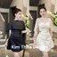 Set Váy Tiệc Hai Dây Kèm Choàng Sang Chảnh Thiết Kế Cao Cấp Kèm Feedback Khách - kim Thoa Design