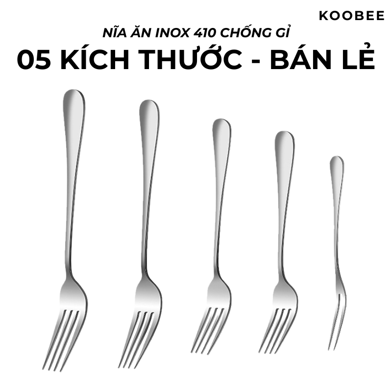Bộ Nĩa Dĩa Inox Cao Cấp Ăn Bít Tết, Mì Ý, Đồ Âu Chất Liệu Thép Không Gỉ Sáng Bóng Dùng Cho Nhà Hàng 1010