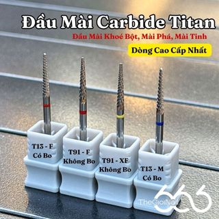 Đầu Mài Carbide Titan Cao Cấp T13 – T91 | Đầu Mài Khoé Bột, Mài Tinh Kiểu Nga | Đầu Mài Thuôn Nhọn F, M, XF Nail666