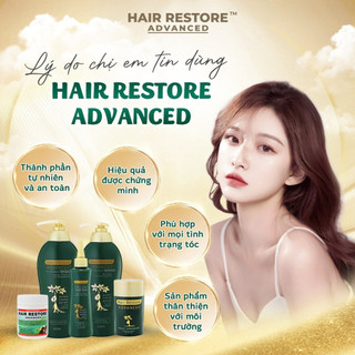 Combo Dầu Gội + Xả Phục Hồi Hư Tổn Và Giảm Rụng Tóc Hair Restore Advanced - Giúp Tóc Chắc Khỏe Hơn 450ml