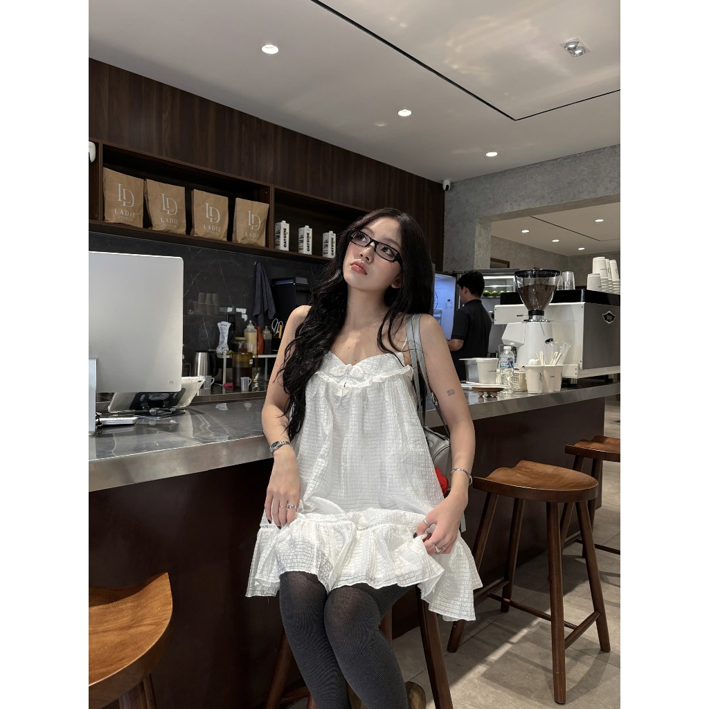 Đầm Nữ QUICY DRESS Form Babydoll Thắt Nơ Nhí Đáng Yêu SECODEE